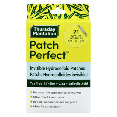 Thursday Plantation Invisible Hydrocolloid Patches Tea Tree + Cica + Salicylic Acid Variety Pack 21 ea, $0.88/1ea