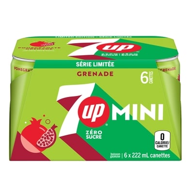 7 UP Boissons aromatisées Zéro sucre Grenade 6x222.0 ml, 0,26 $/100ml