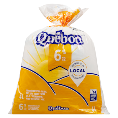 QUEBON 6% M.F. Milk Product 4 l, $0.26/100ml