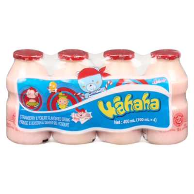 Wahaha Fraise & boisson à saveur de yogourt 4x100.0 ml, 0,57 $/100ml