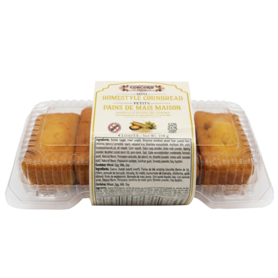 Concord Low Sugar Mini Cornbread, 4-Pack 228 g, $0.88/100g