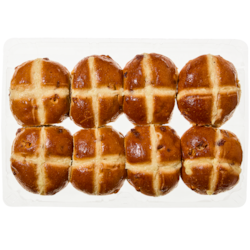 null Apple Cinnamon Hot Cross Buns, 8-Pack 425 g, $1.06/100g
