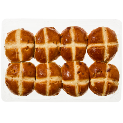 Apple Cinnamon Hot Cross Buns, 8-Pack