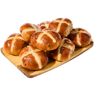Apple Cinnamon Hot Cross Buns, 8-Pack