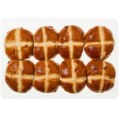 Apple Cinnamon Hot Cross Buns, 8-Pack