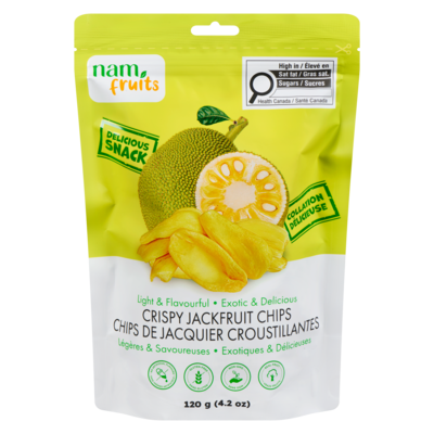 Nam Fruits Chips de jacquier croustillantes 120 g, 6,25 $/100g