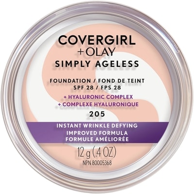 Simply Ageless Instant Wrinkle Defying Foundation With Hyaluronic Complex, Vitamin C, and Niacinamide - Spf 28, 100% Cruelty-Free