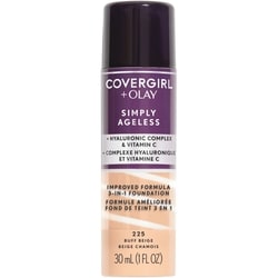Simply Ageless 3-in-1 Liquid Foundation Infused with Hyaluronic Complex, Vitamin C and Niacinamide -  Hydrating Formula, 100% Cruelty-Free 1