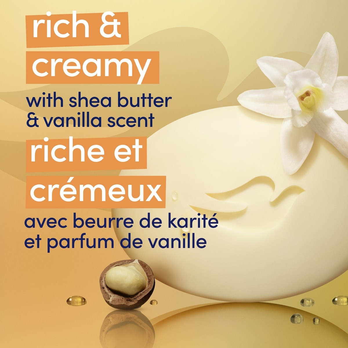 Dove Pampering Beauty Bar for healthy-looking skin Shea Butter and Warm Vanilla 106 g 3 count