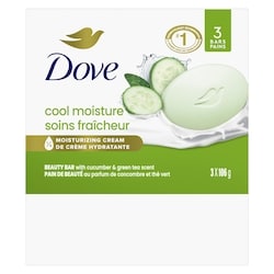 Refreshing Beauty Bar for revitalized skin Cucumber and Green Tea 106 g 3 count 3