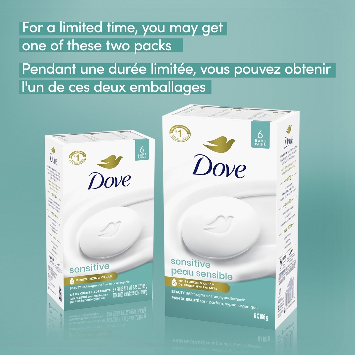 Beauty Bar for Sensitive Skin Care 106 g 6 count