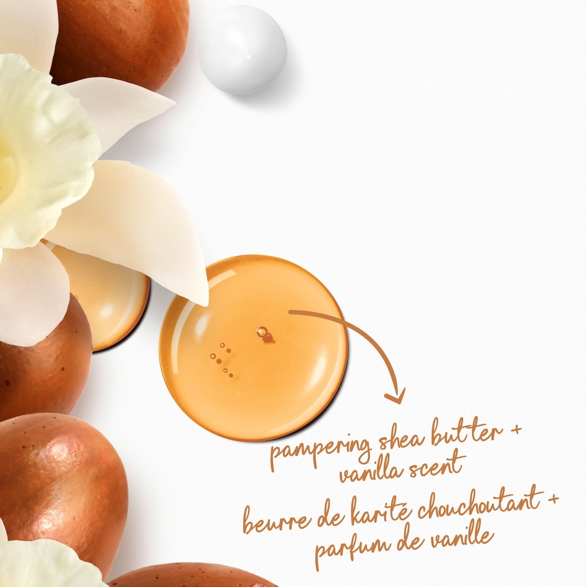 Pampering Body Wash for renewed, healthy-looking skin Shea Butter & Vanilla gentle body cleanser leaves skin soft