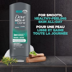 Men+Care  Body and Face Wash with Tea Tree Oil, Invigorating Revive 3N1 with 24-Hour Nourishing Micromoisture Technology, 532 ml 5