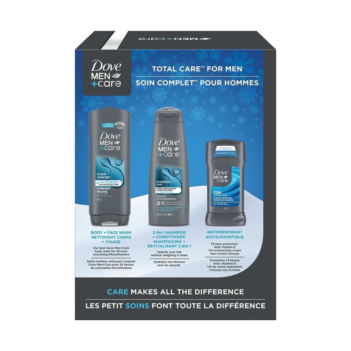 Dove Dove Men+Care Clean Comfort Complete Care Gift Set, Includes
