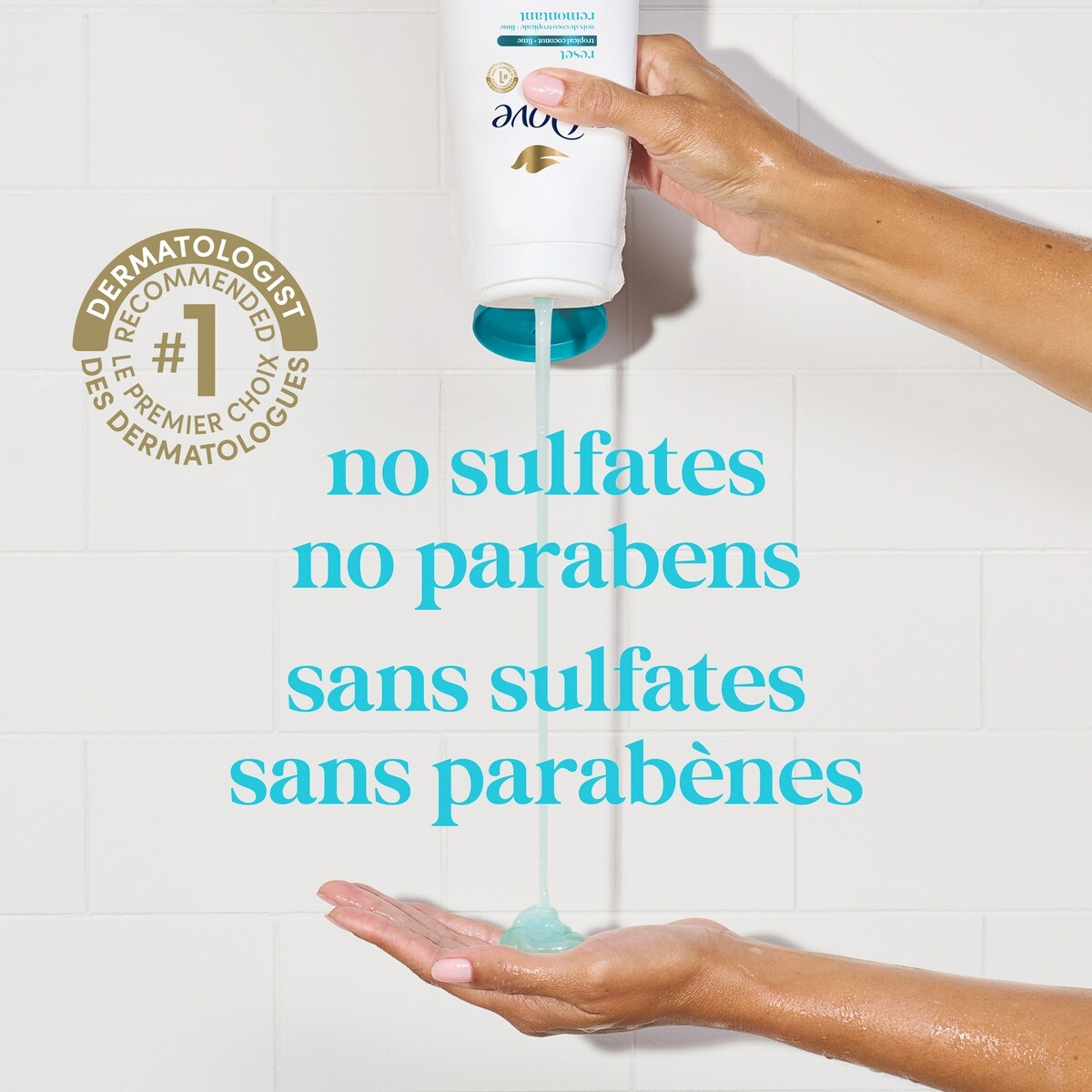 Body Wash Cleansing & Moisturizing Reset Tropical Coconut + Lime with Plant-Based Moisturizers