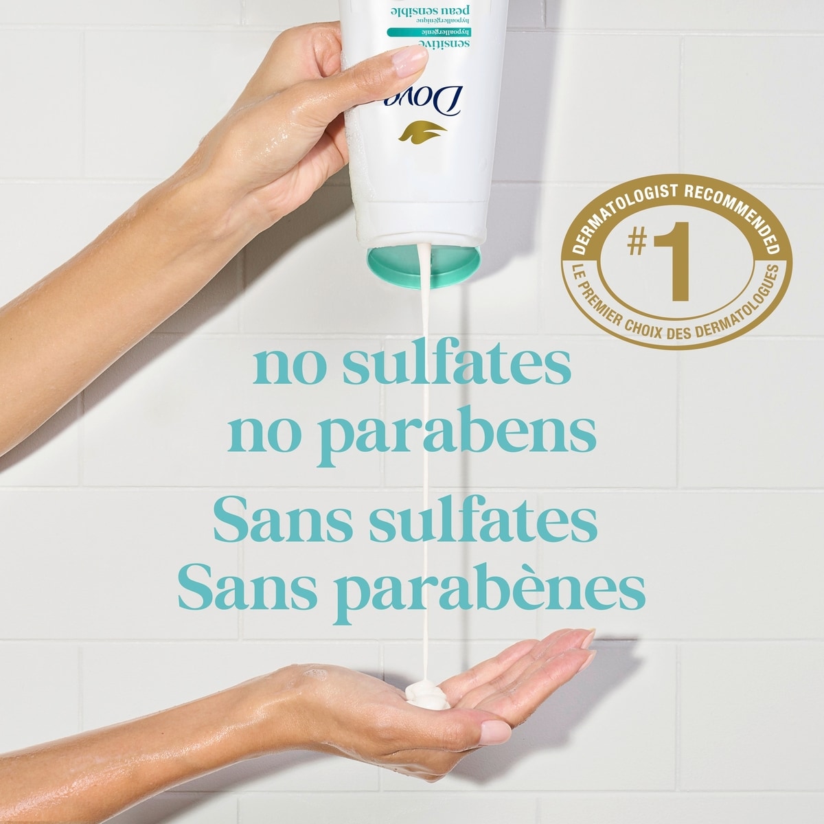 Sensitive Skin Body Wash for renewed, healthy-looking skin Hypoallergenic gentle body cleanser nourishes the skin