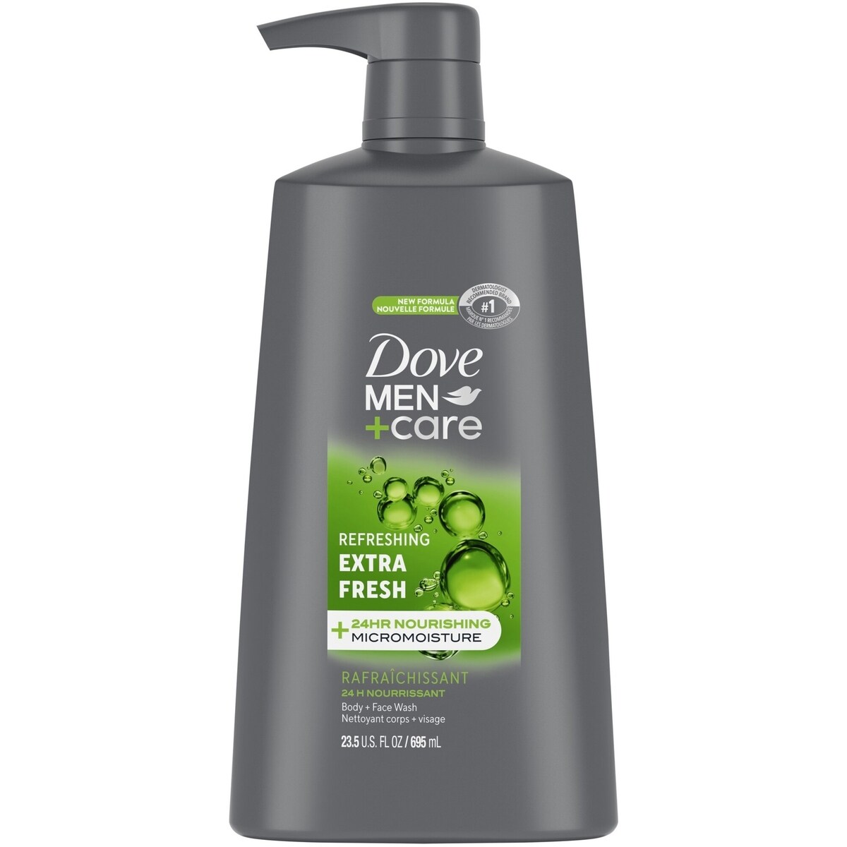 Dove Dove Men+Care Body & Face Wash for cooling refreshment and skin strenghtening nutrients Extra Fresh body wash with MicroMoisture Technology 695