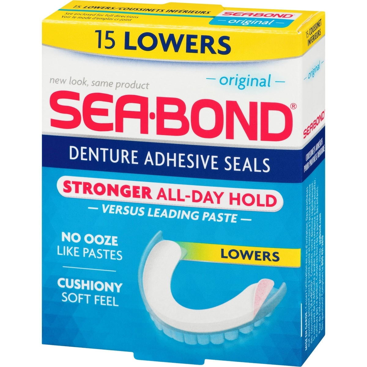 Sea Bond Joints adhésifs de prothèse inférieurs