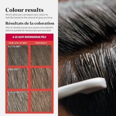Easy Comb-In Color, Hair Coloring for Men with Comb Applicator - Light Brown, A-25 4