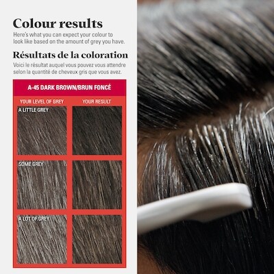 Easy Comb-In Color, Hair Coloring for Men with Comb Applicator - Dark Brown, A-45 4