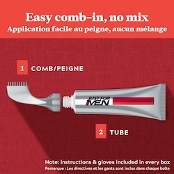 Easy Comb-In Color, Hair Coloring for Men with Comb Applicator - Dark Brown, A-45 5