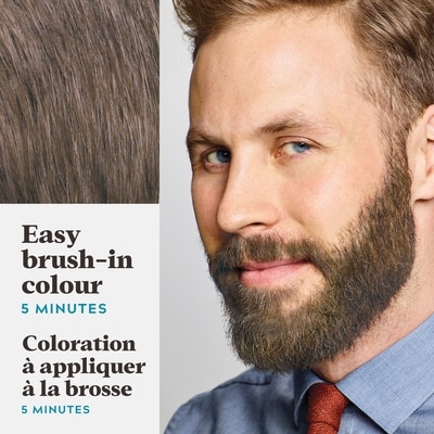 Mustache & Beard, Beard Coloring with Brush Included - Light-Medium Brown, M-30 3