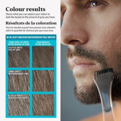 Mustache & Beard, Beard Coloring with Brush Included - Light-Medium Brown, M-30 4