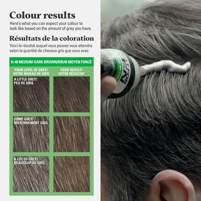 Shampoo-In Color, Hair Coloring for Men - Medium-Dark Brown, H-40 4