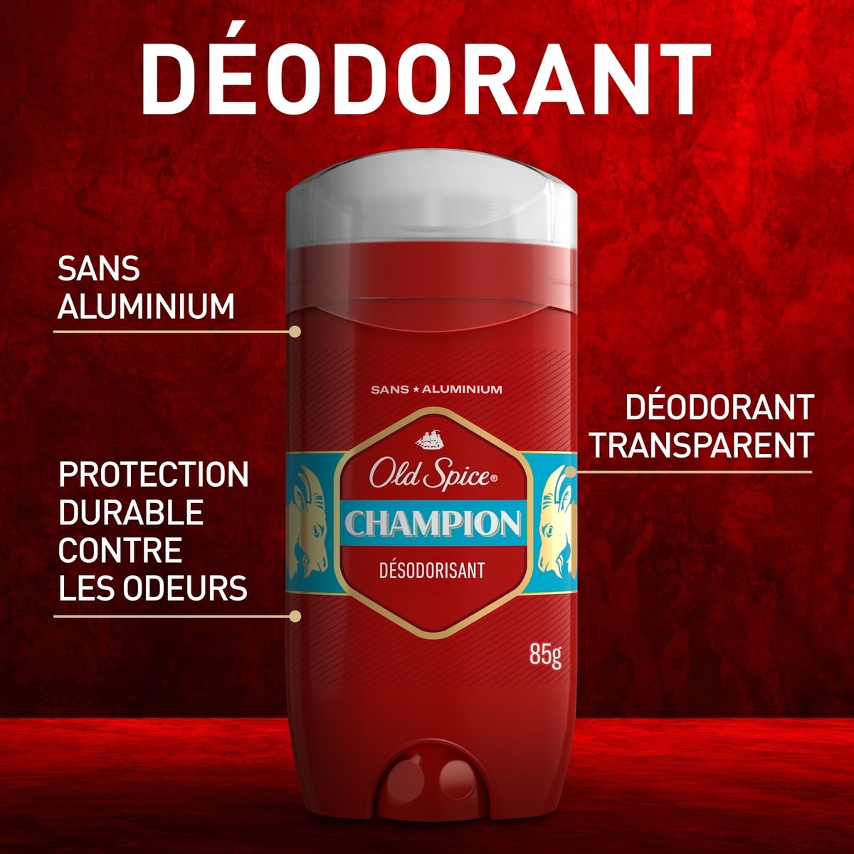 Désodorisant pour hommes, Champion, 73g