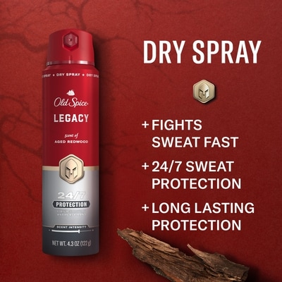 Red Collection Body Spray for Men, Legacy Scent, Refreshing Fragrance, All-Day Odor Protection, Long-Lasting Freshness 2