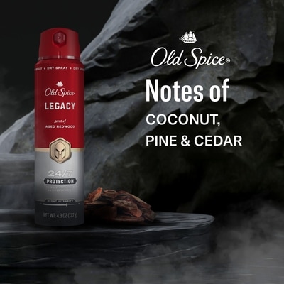 Red Collection Body Spray for Men, Legacy Scent, Refreshing Fragrance, All-Day Odor Protection, Long-Lasting Freshness 5