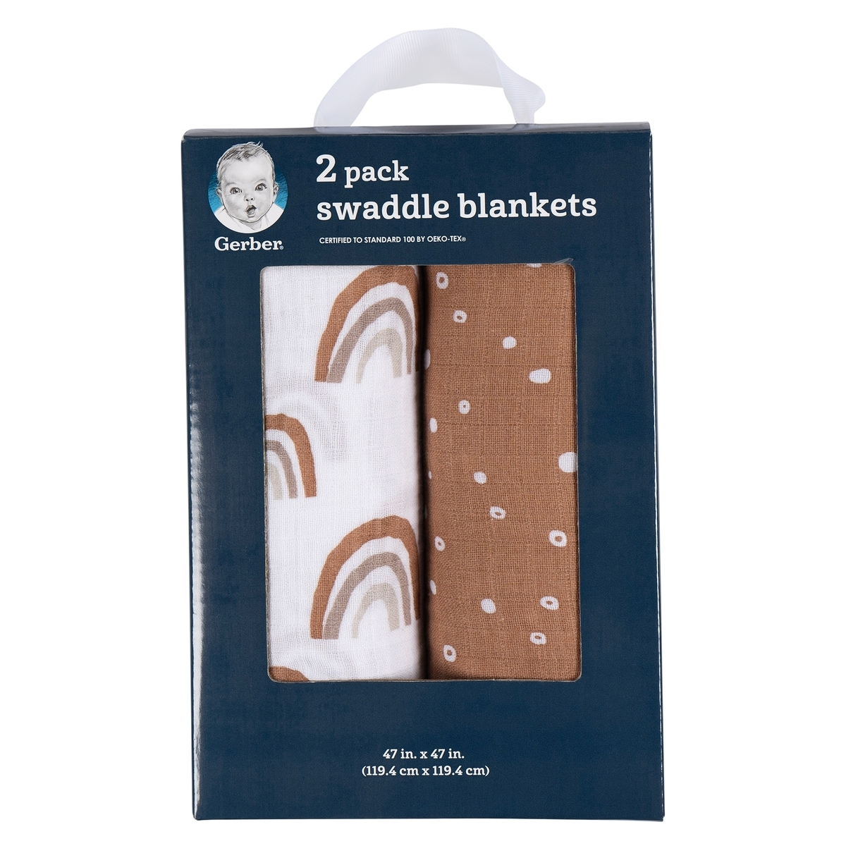 Couvertures Bébé En Mousseline Animaux + Géométrie (Lot De 2)