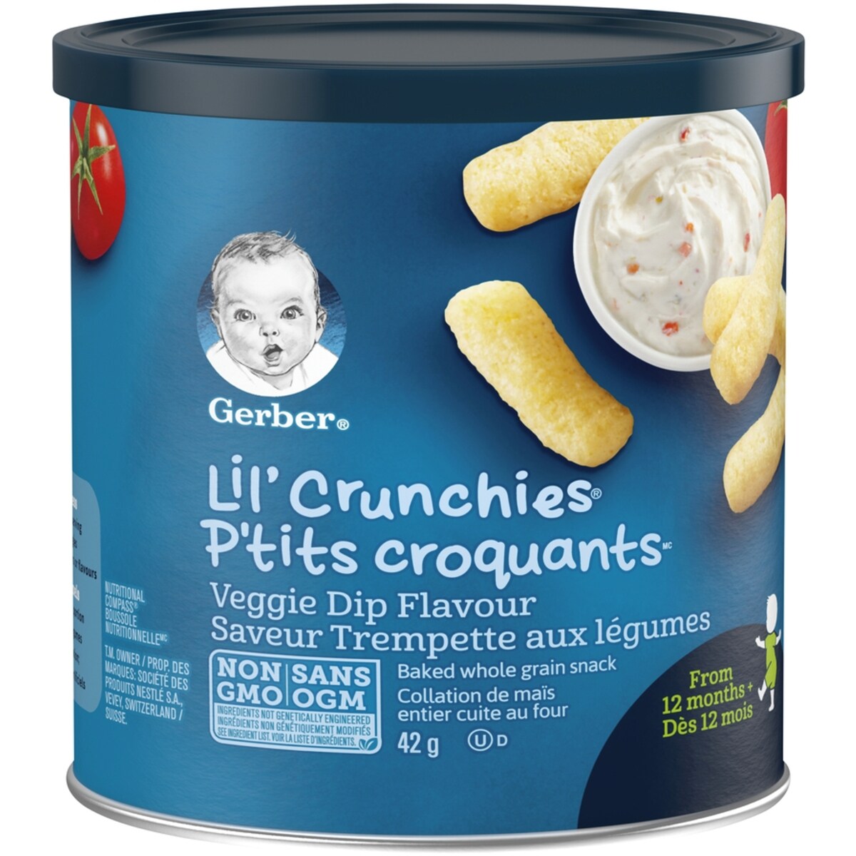 GERBER P’TITS CROQUANTS Trempette légumes, coll. tout-petits