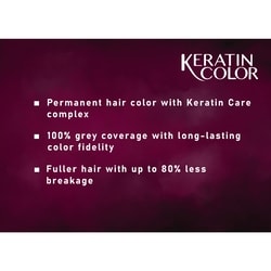 Keratin Color Permanent Hair Color Cream 4