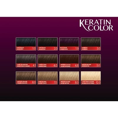 Keratin Color Permanent Hair Color Cream 5