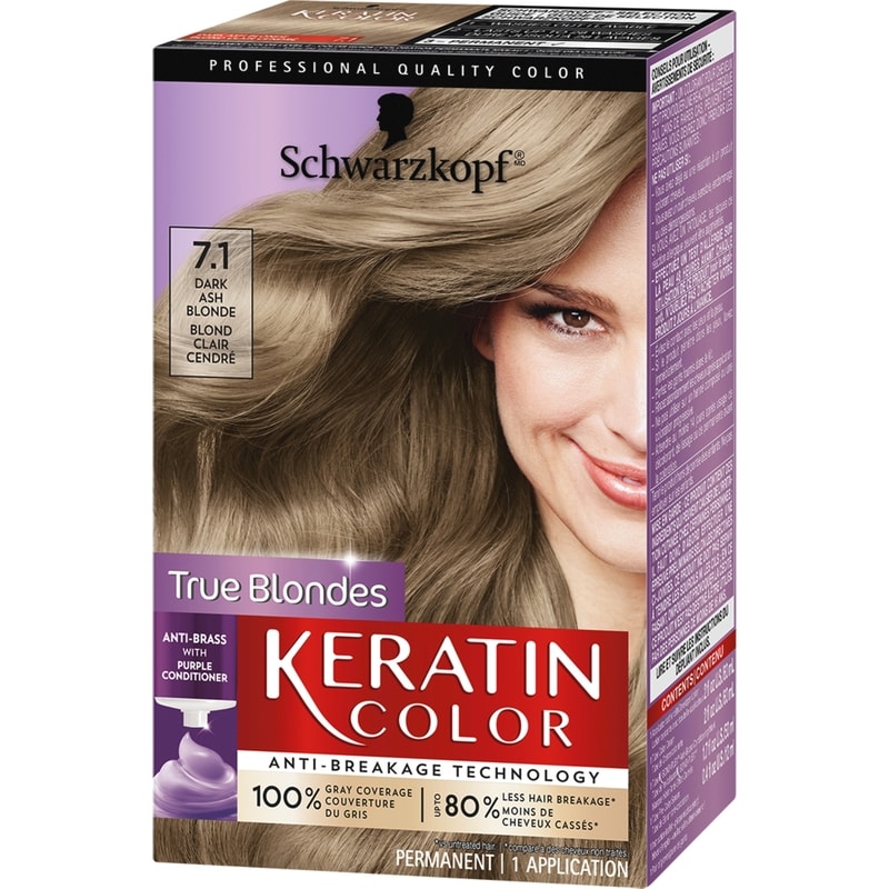 Keratin Color 7.1 Dark Ash Blonde