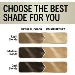 Keratin Blonde Hair Permanent Hair Colour Cream Platinum Blonde 001, Ultra Lightening Kit, 1 Application 7