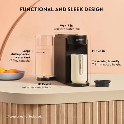 Vertuo Up Coffee and Espresso Machine by Breville 3