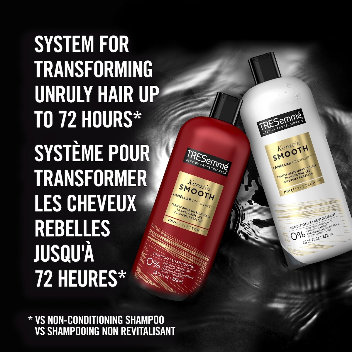 Revitalisant pour cheveux frisottés TRESemmé Keratin Smooth Lamellar Discipline avec Technologie Pro Style™