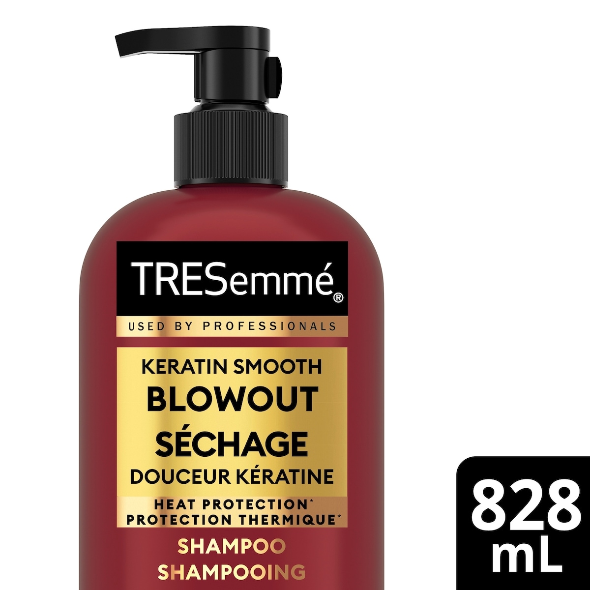 Shampooing pour cheveux frisottés TRESemmé Keratin Smooth Lamellar Discipline avec Technologie Pro Style