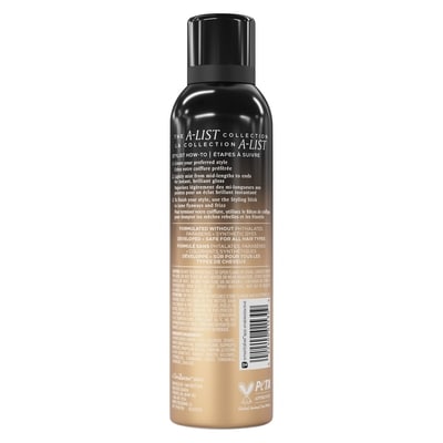 Lacquer Shine Spray for Brilliant Gloss + Humidity Control, A-LIST Collection Developed Safe for All Hair Types, 150g 3