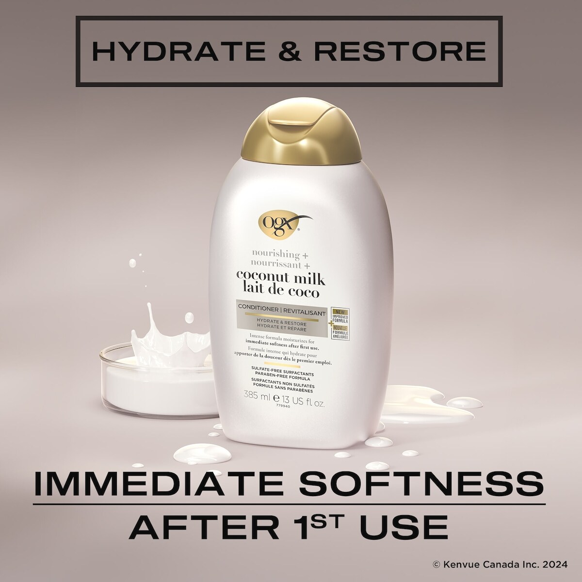 Revitalisant nourrissant + lait de coco
