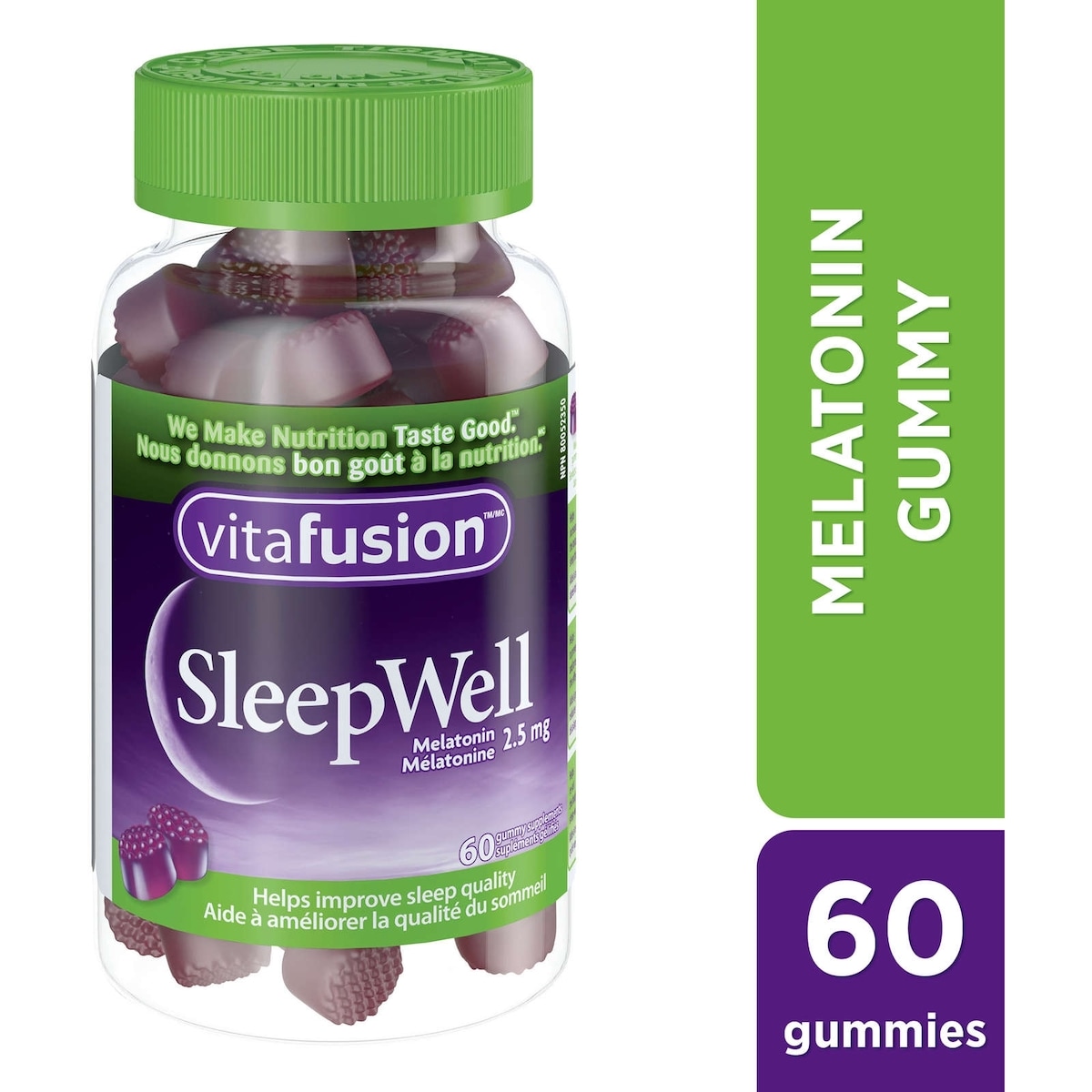 Suppléments gélifiés Sleepwell avec mélatonine