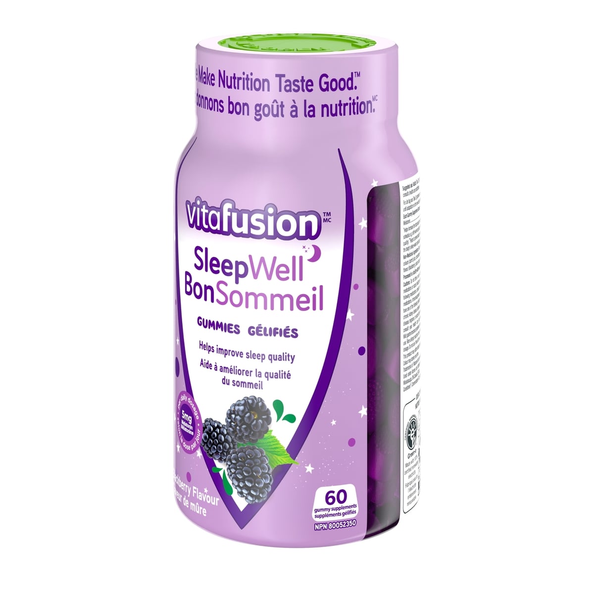 Suppléments gélifiés Sleepwell avec mélatonine