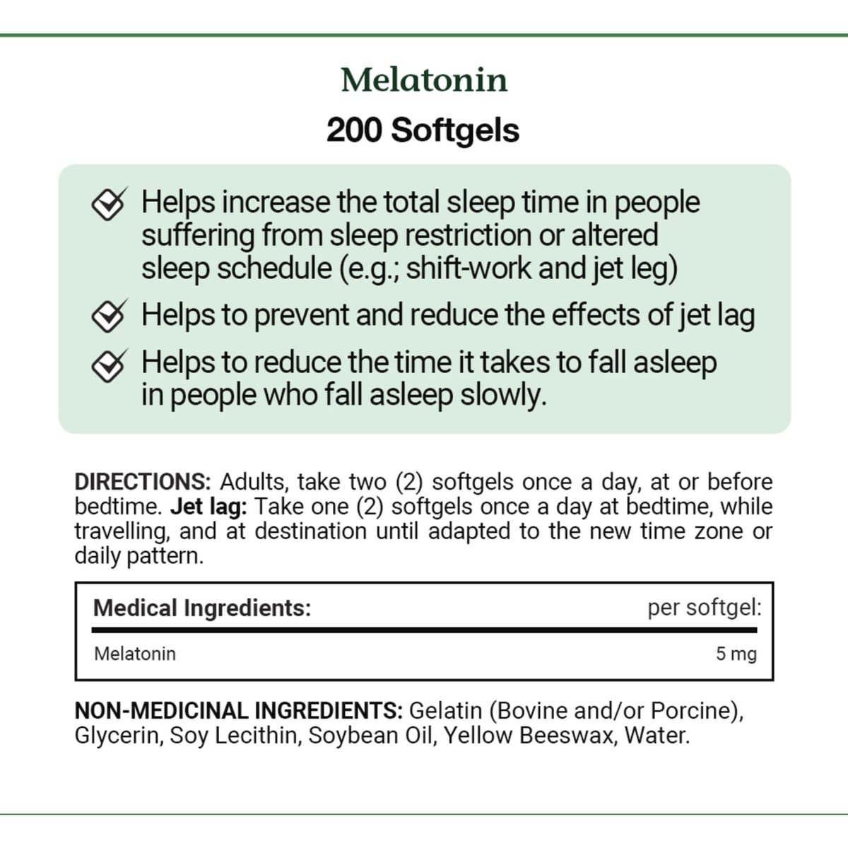 Mélatonine 5 Mg Aide À Rajuster Les Cycles Veille-Sommeil Format Économique Élules