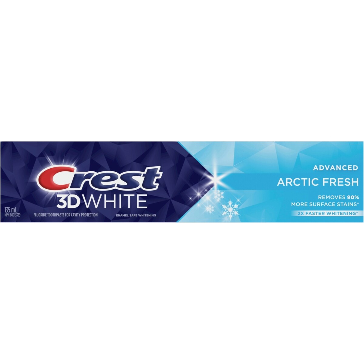 Dentifrice blanchissant Crest 3D White Avancé, Fraîcheur arctique