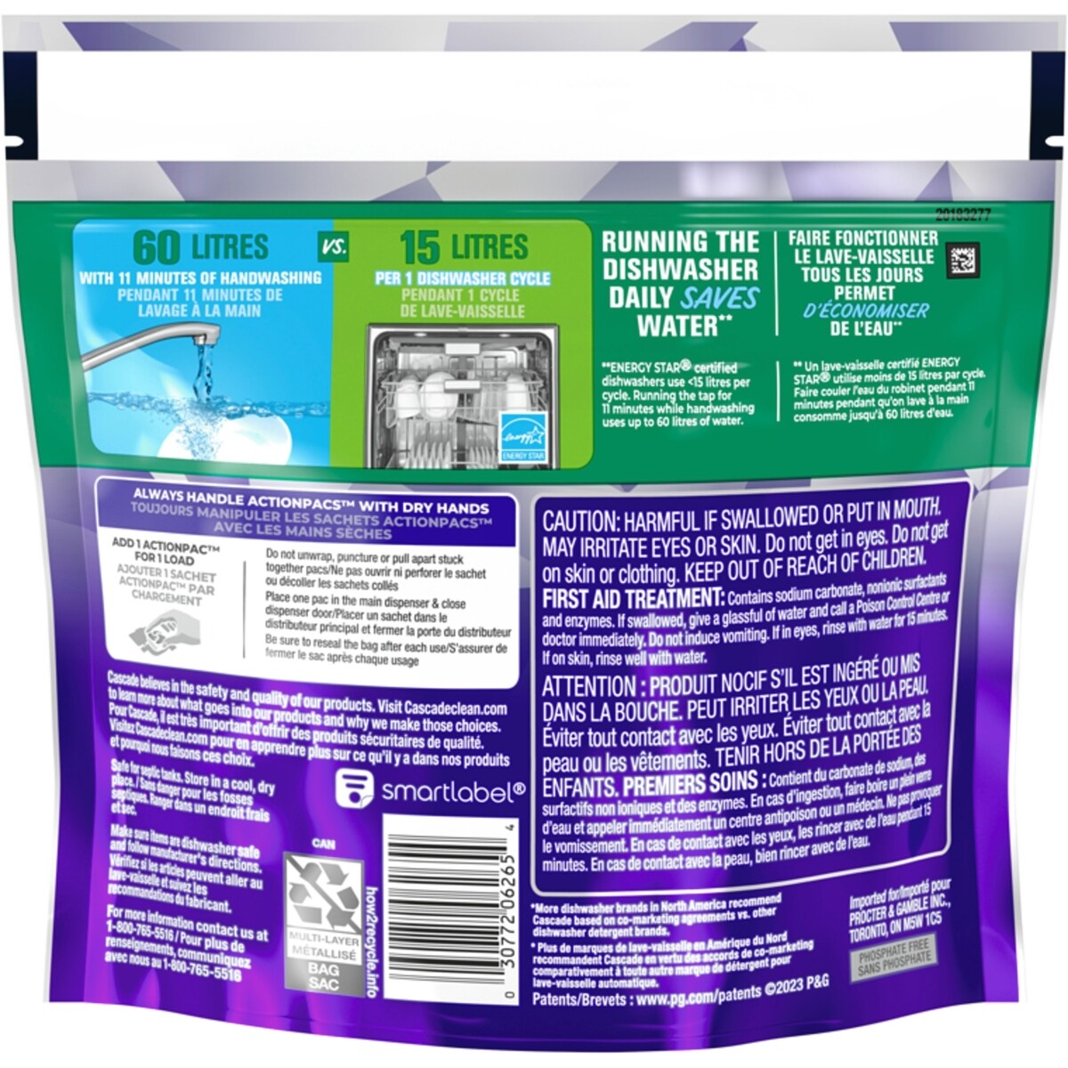 Platinum Plus Dishwasher Pods, Dish Detergent ActionPacs, Fresh, 12 Count