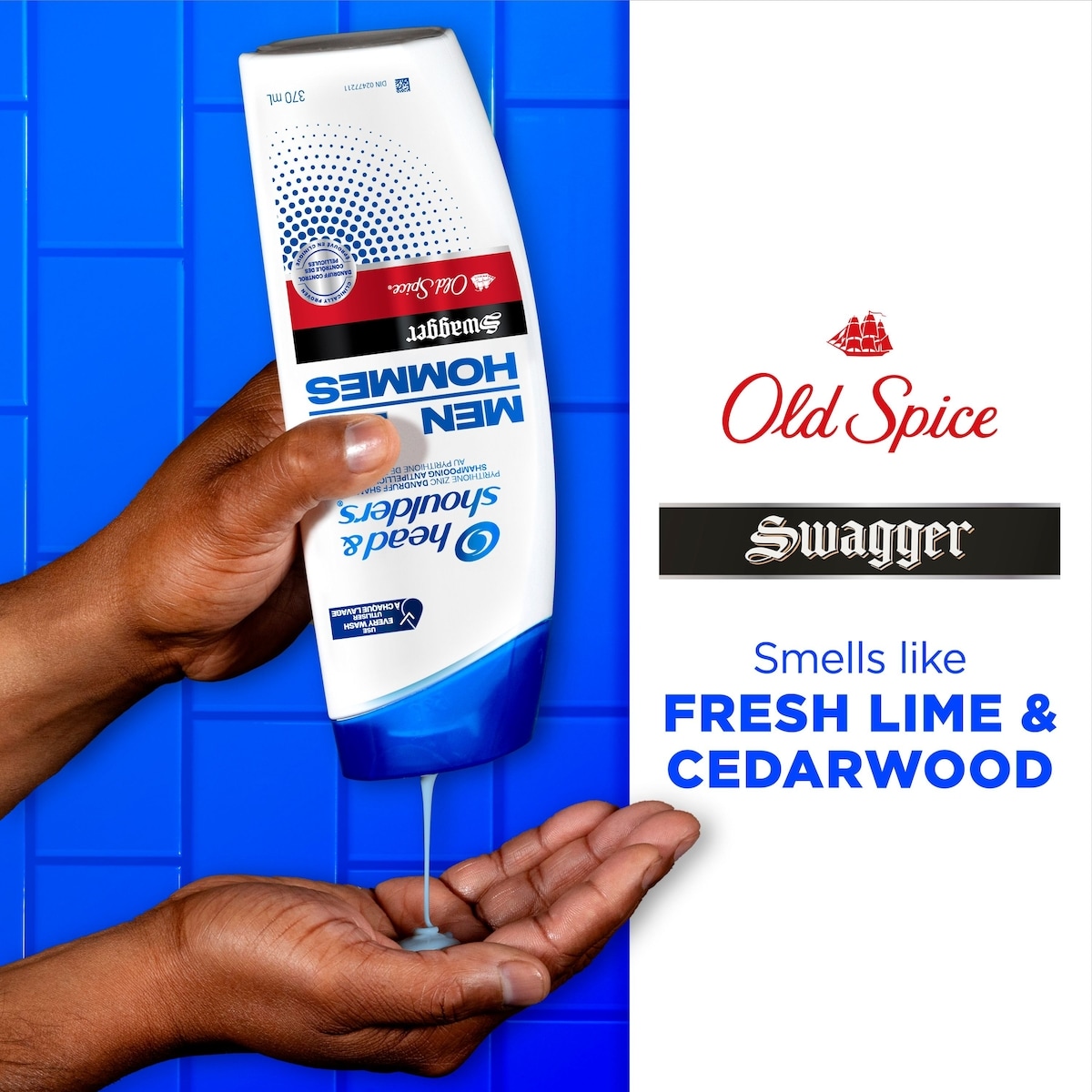 Shampooing et revitalisant antipelliculaire 2∘en∘1 Head & Shoulders Old Spice Swagger