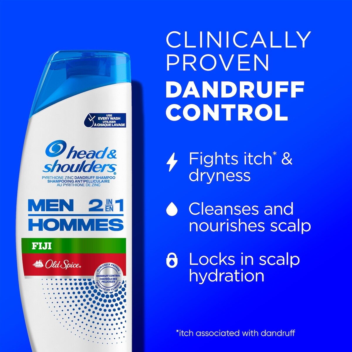 Shampooing et revitalisant 2 en 1 Head & Shoulders Old Spice Fiji
