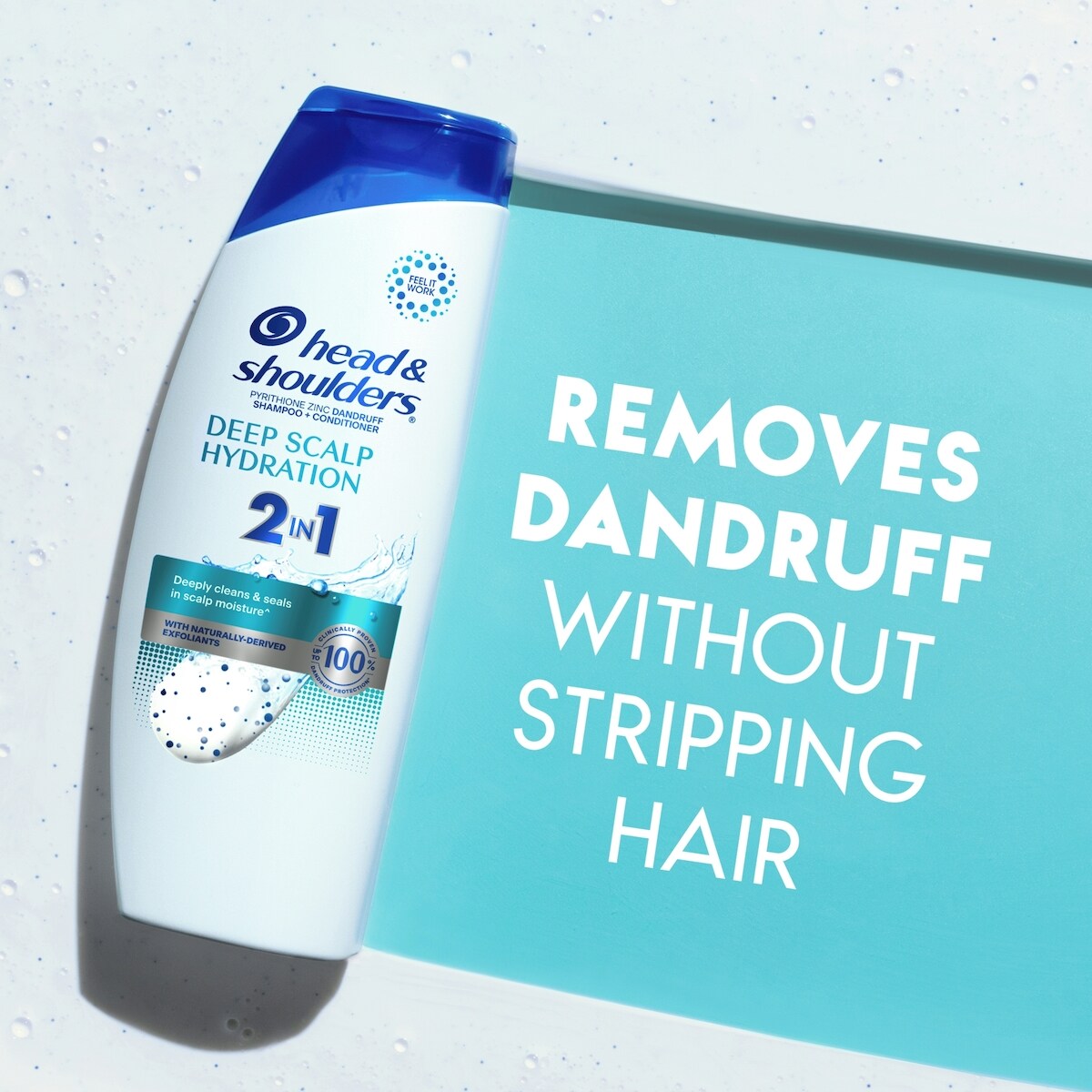 Shampooing et revitalisant 2 en 1 Head & Shoulders Hydratation en profondeur du cuir chevelu